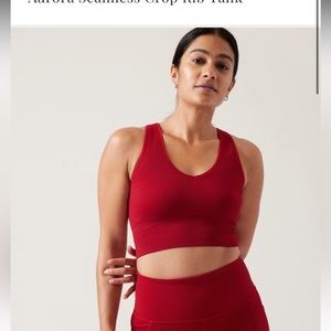 Athleta Aurora Seamless Crop Rib Tank NWOT